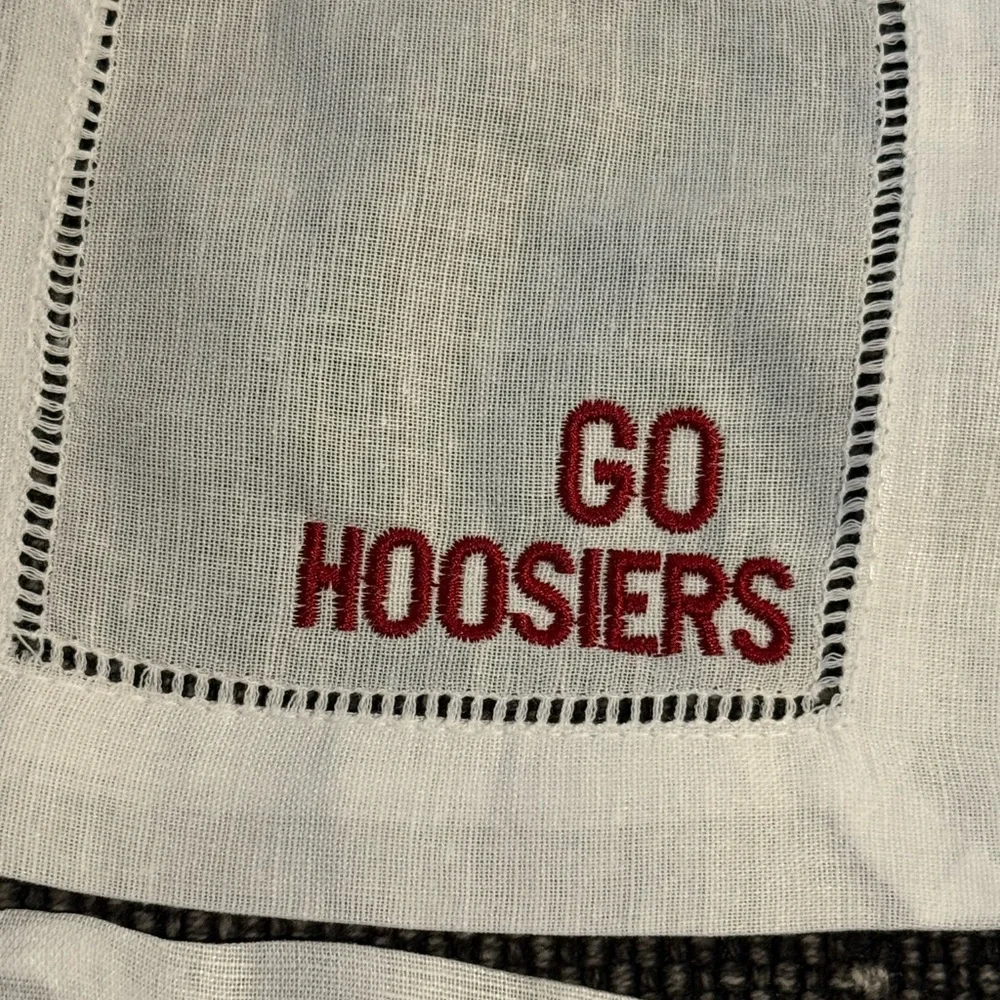 Indiana Hoosiers Embroidered Cocktail Napkins